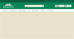 Desktop Screenshot of kraeuterwiese.de